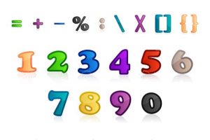Set of numbers and characters